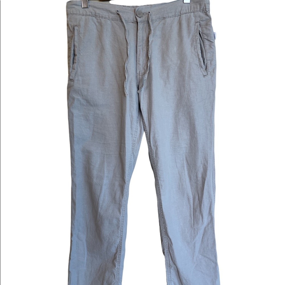 ONIA COLLIN DRAWSTRING LINEN PANTS M
